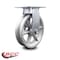 Service Caster 8 Inch Heavy Duty Top Plate V Groove Semi Steel Rigid Caster with Roller Bearing SCC-35R820-VGR - alternate 4